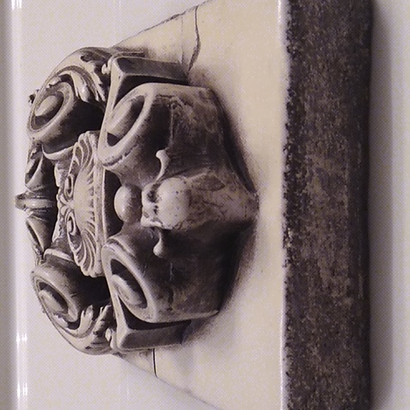 POSEIDEN bisque, Atlantis Tile, like Sid Dickens. *Rare & Retired wall art - Picture 5 of 12